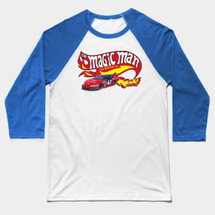 Cal Naughton Jr / The Magic Man HOT FLAMES Baseball T-Shirt